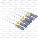 K-FILES STAINLESS STEEL #8 25MM PRE SERIE 6 PZS/PACK