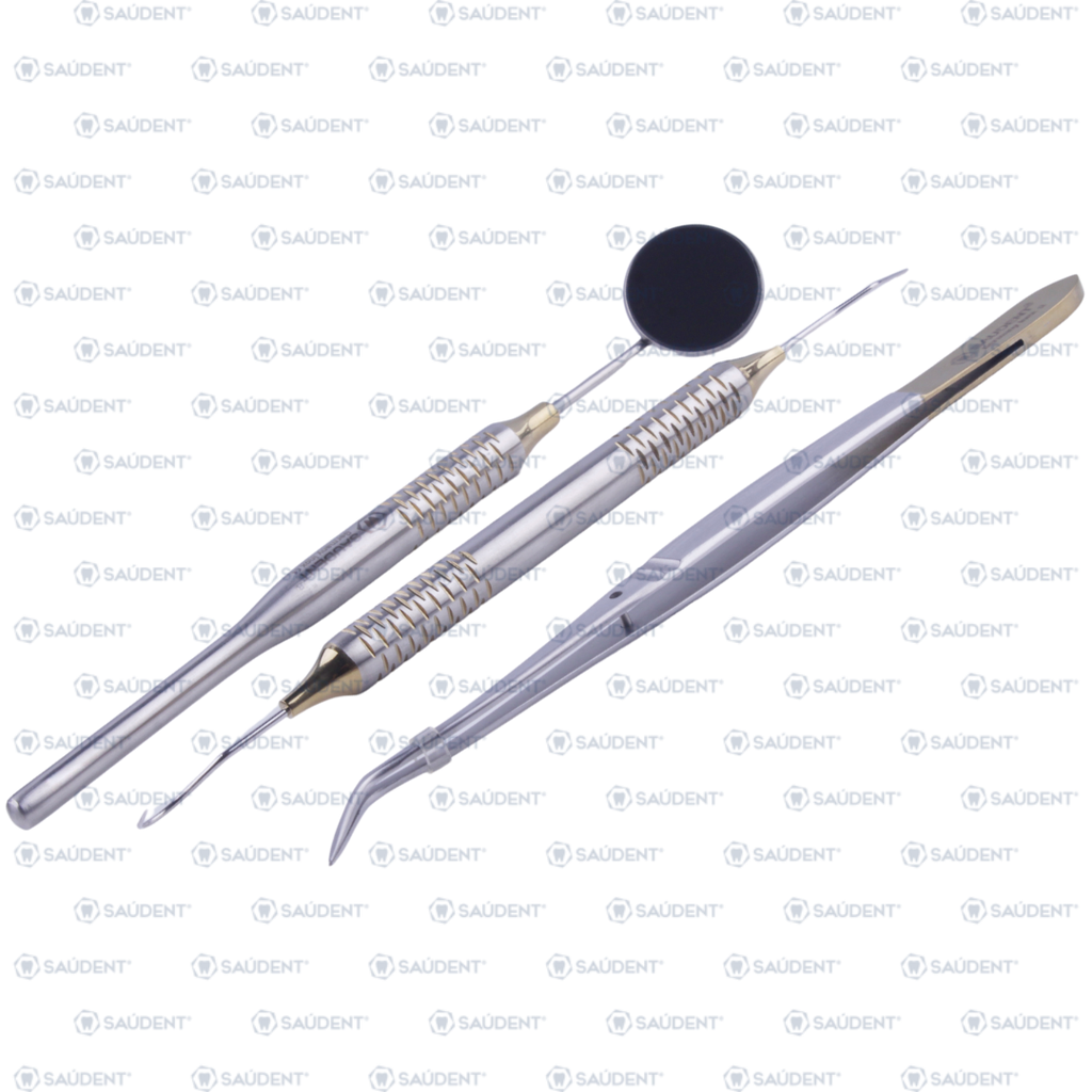 KIT BÁSICO DENTAL PLATA/DORADO 1x3  (3 PZ)