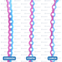 CADENA CERRADA 101 VERDE/MORADO SAUDENT 4.5M 1PZ