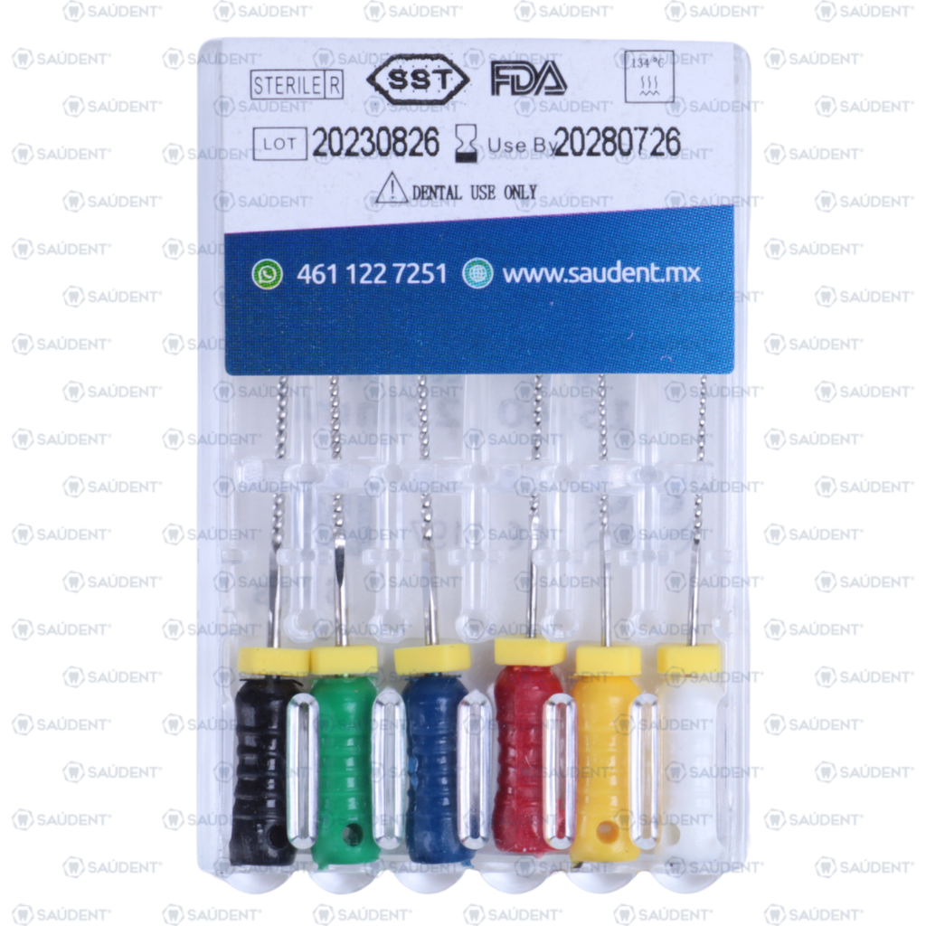 K-FILES STAINLESS STEEL 1ERA SERIE 15-40 25MM 6PZS