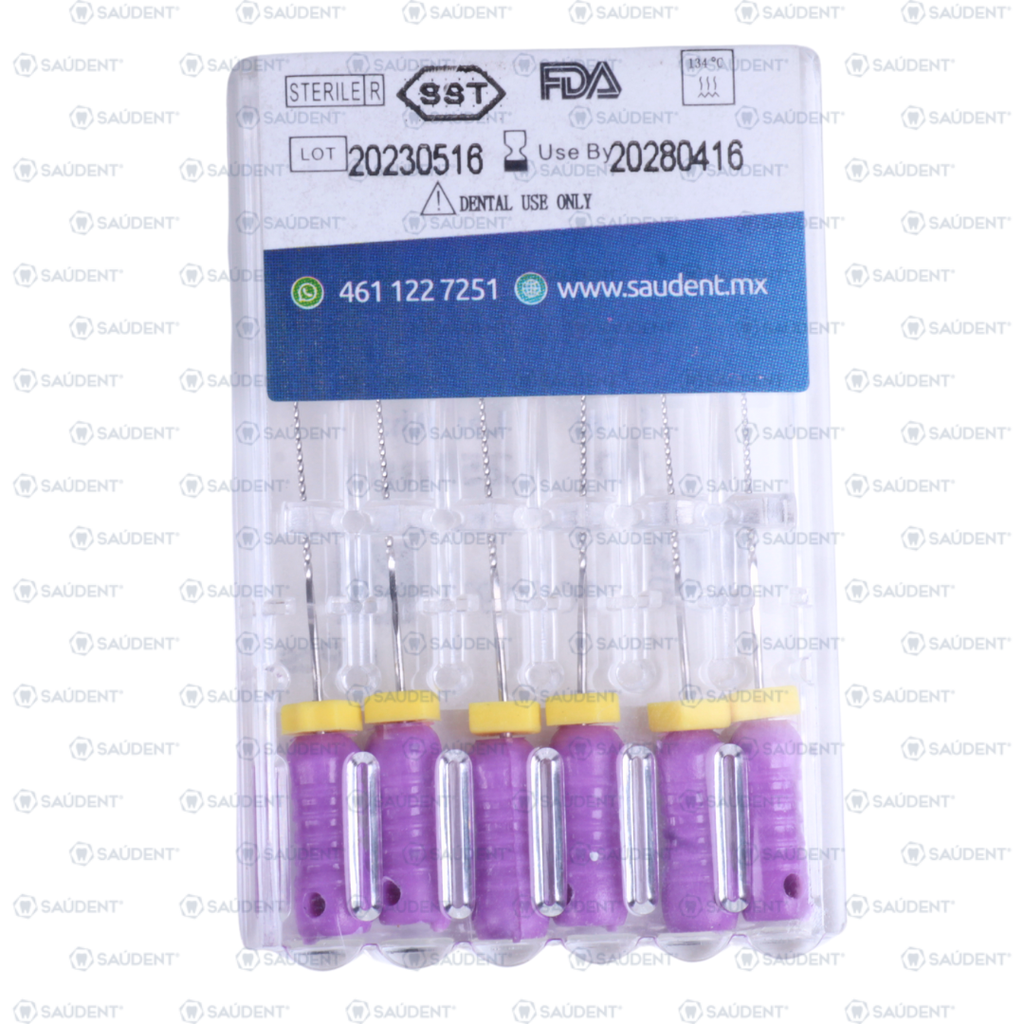 K-FILES STAINLESS STEEL #10 25MM PRE SERIE 6 PZS/PACK