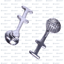 BOTON CON BRAZO DE PODER 10 PZS/PACK