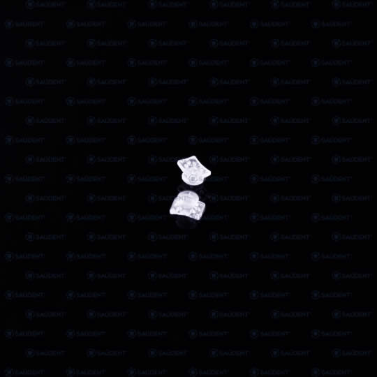 BOTON LINGUAL ESTÉTICO ZAFIRO RECTANGULAR 5 PIEZAS