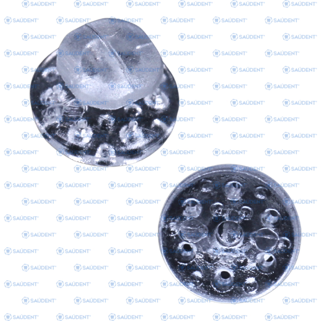 BOTON LINGUAL ESTÉTICO ZAFIRO REDONDO 5 PIEZAS