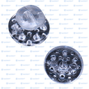 BOTON LINGUAL ESTÉTICO ZAFIRO REDONDO 5 PIEZAS