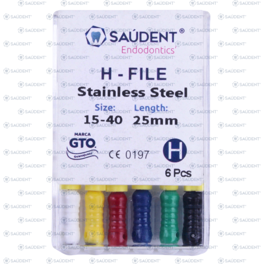 H FILES STAINLESS STEEL 25MM 6PZ