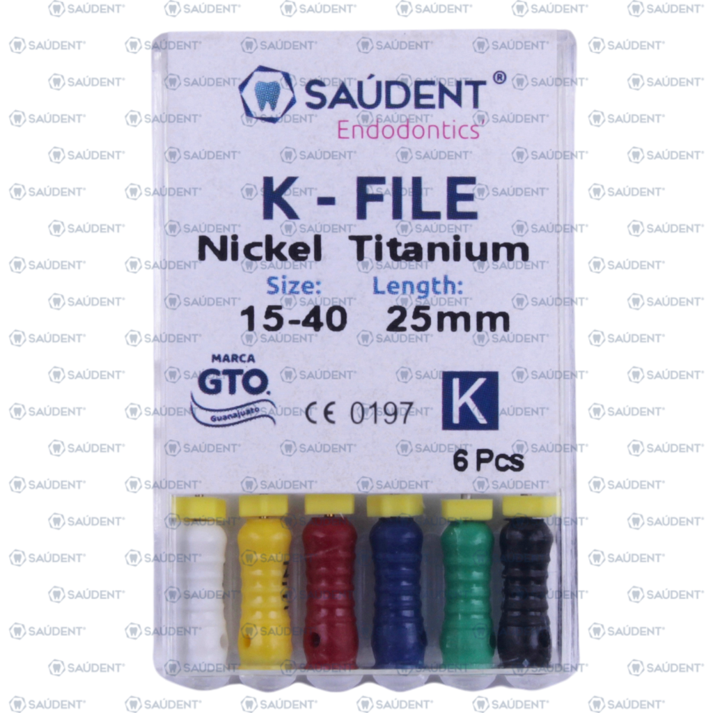 K FILES NIKEL TITANIUM 1ERA SERIE 15-40 DE 25MM 6PZ