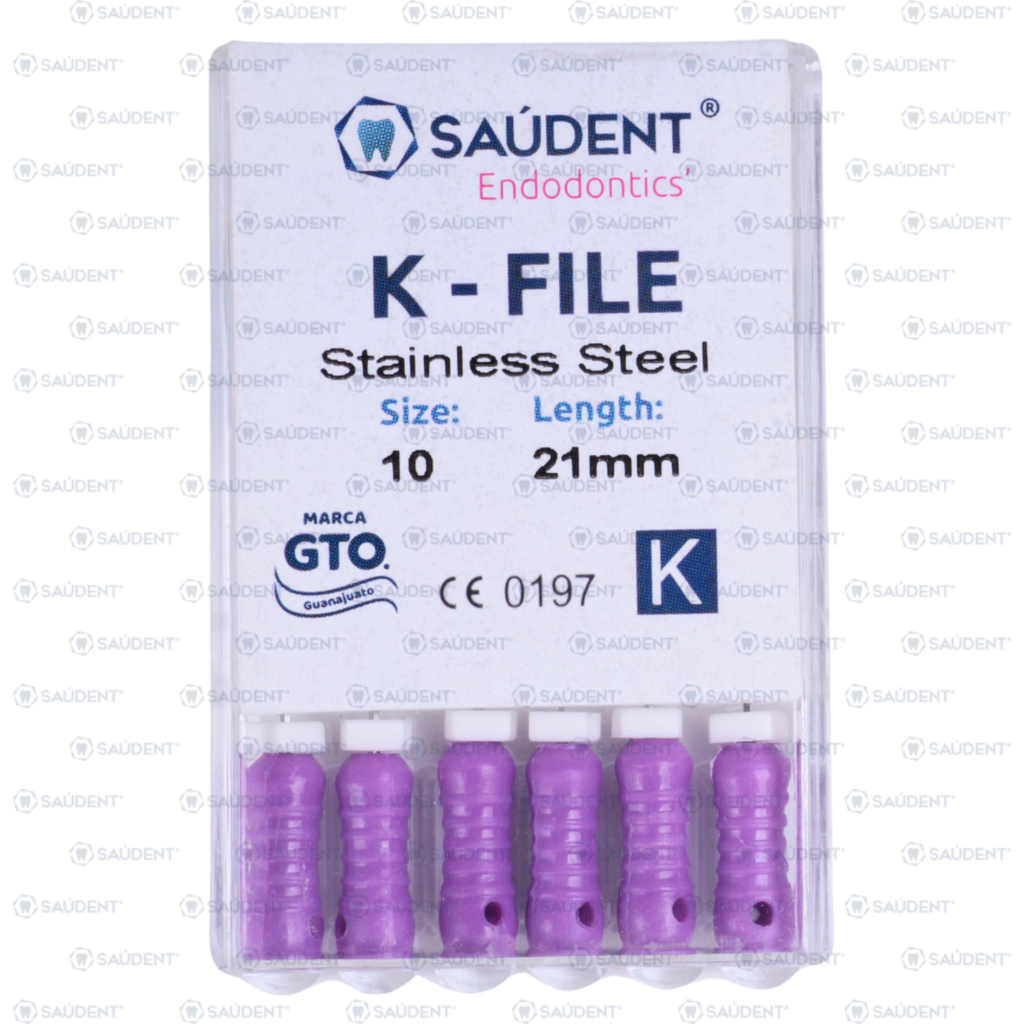 K-FILES STAINLESS STEEL #10 21MM  PRE SERIE 6 PZS/PACK