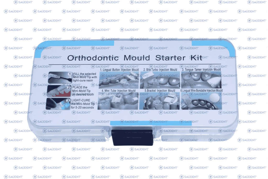 MINI MOLDES DE ACCESORIOS DE ORTODONCIA 7 PZ/PACK