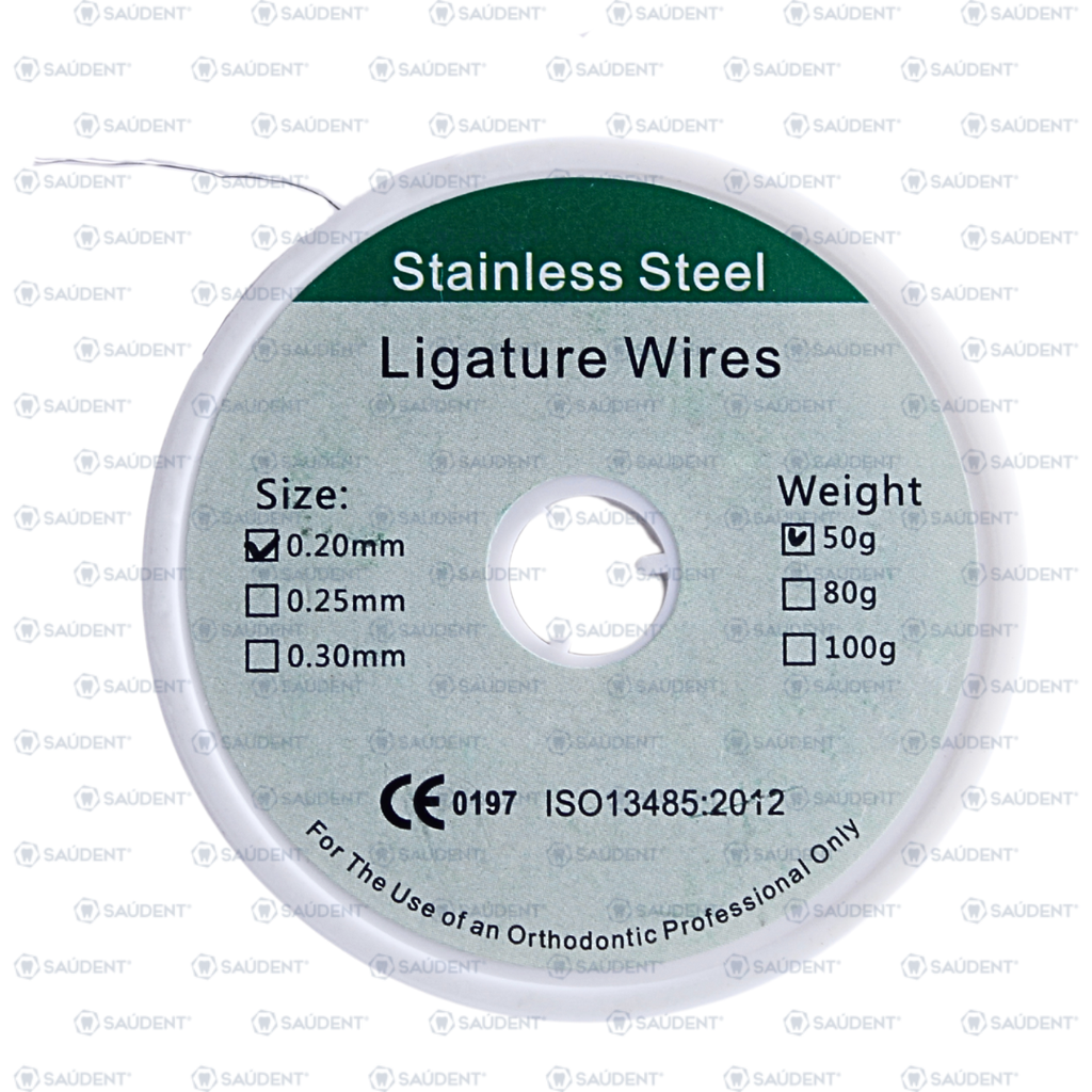 ROLLO DE LIGADURA METALICA SAUDENT 50GR #8 1PZ