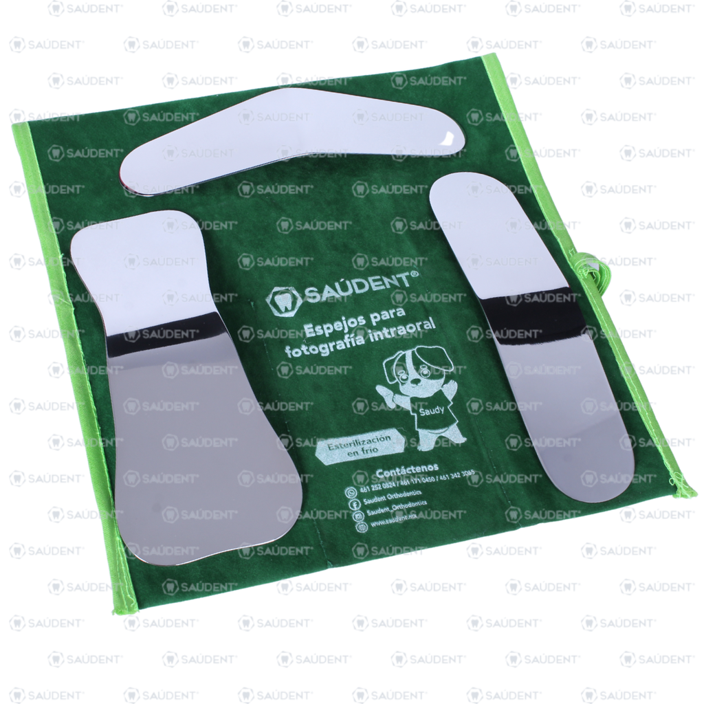 ESPEJOS INTRAORALES DE ACERO INOXIDABLE 3 PZAS/PACK