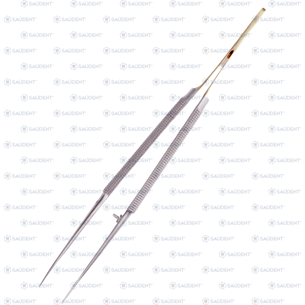 S0212 PINZA CURVA FINA TIPO CASTROVIEJO SAUDENT(1 PZ)
