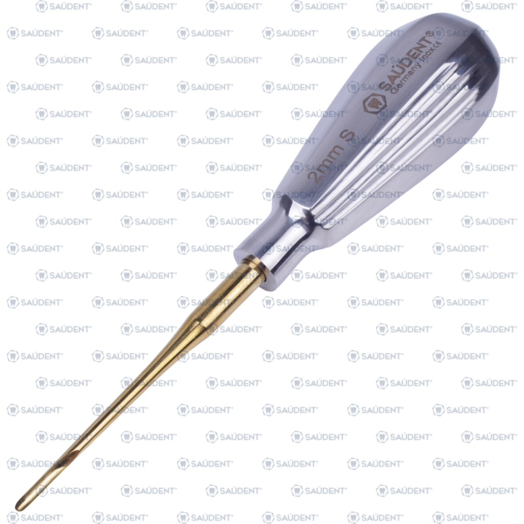 S0203-3 ELEVADOR RECTO 2MM S PUNTA DORADA SAUDENT(1PZ)