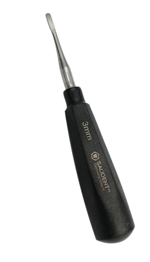 S0203 ELEVADOR RECTO NEGRO 3mm SAUDENT(1 PZ)