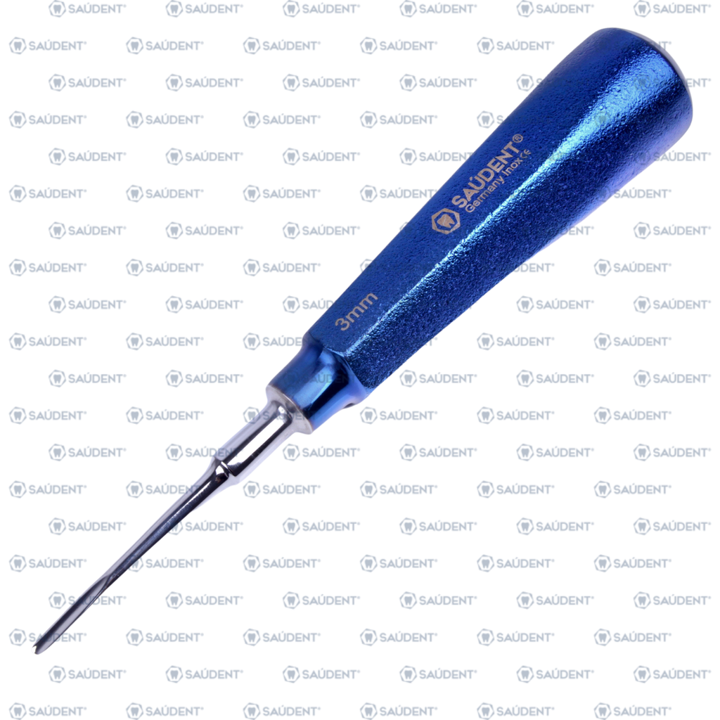 S0203 ELEVADOR RECTO AZUL 3mm SAUDENT(1 PZ)