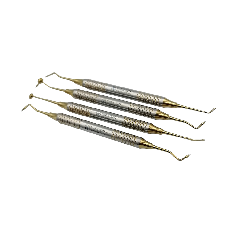 S401 ESPATULA PARA RESINA DORADA  4PZ