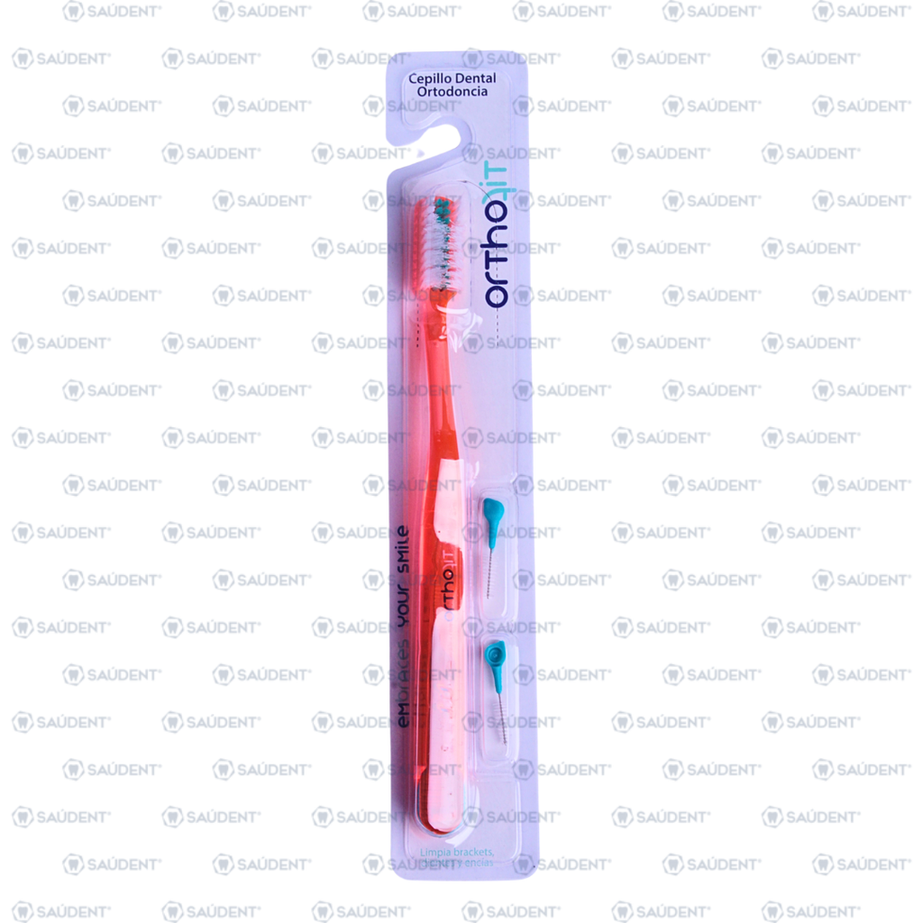 CEPILLO ORTHO FIT NARANJA-VERDE 1 PZ