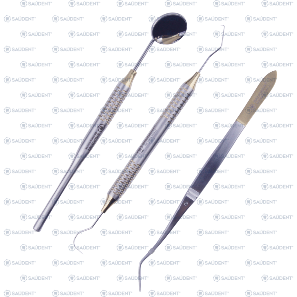 KIT BÁSICO DENTAL PLATA/DORADO 1x3  (3 PZ)