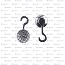 BOTÓN LINGUAL GANCHO CURVO 3.5 IZQ 10PZ