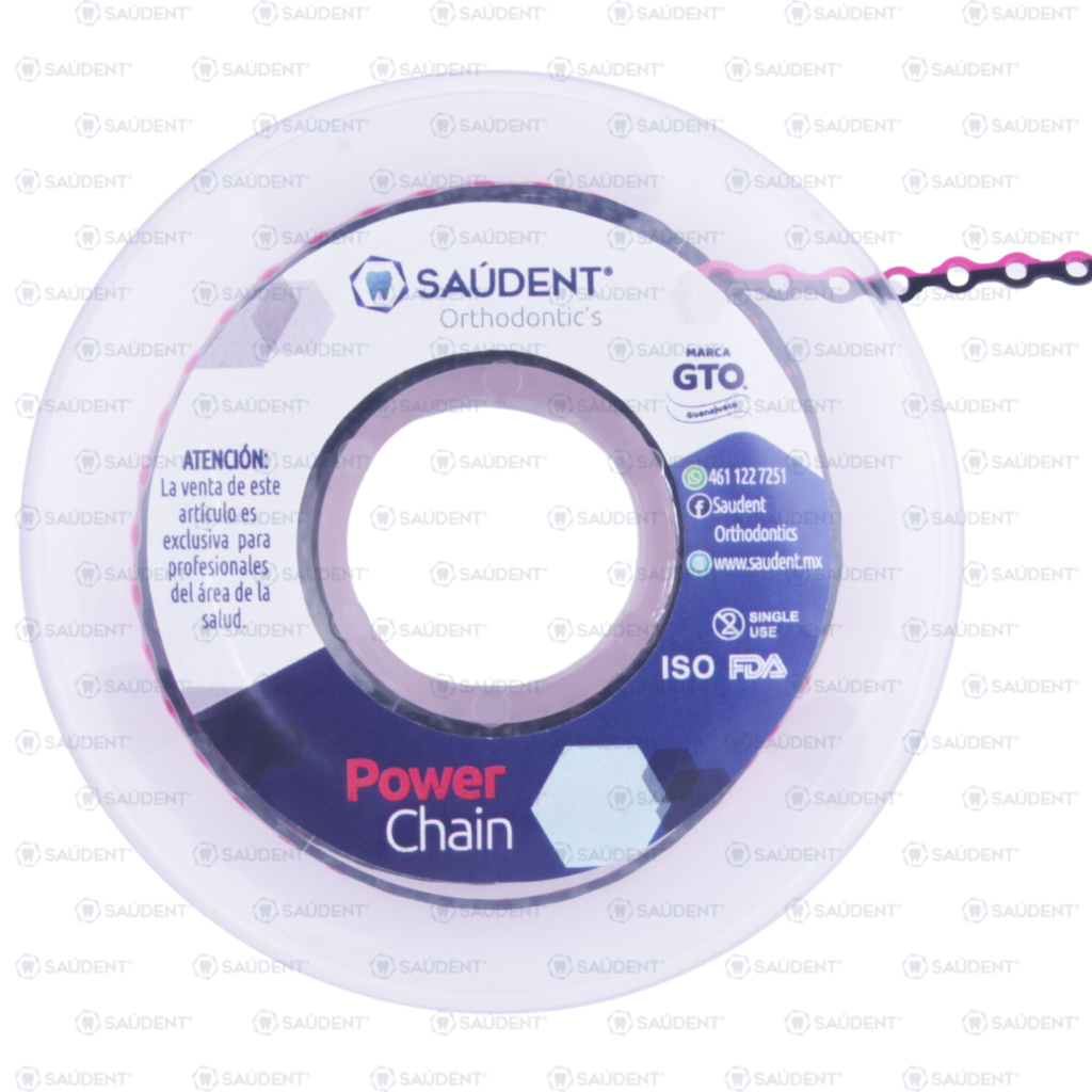 CADENA LARGA 107 NEGRO/ROSA SAUDENT 4.5M 1PZ