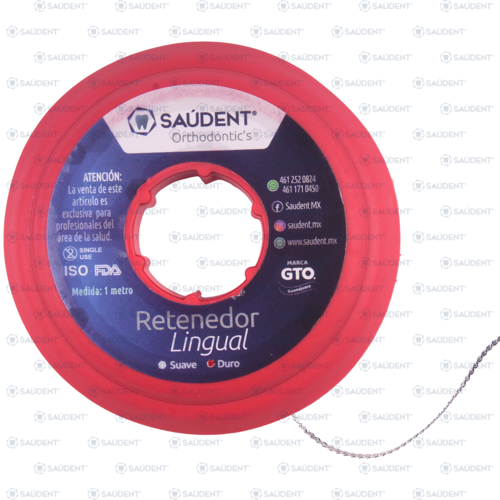 RETENEDOR LINGUAL ROLLO ALAMBRE HARD 1M