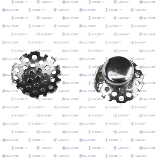 [21282019] BOTÓN LINGUAL BASE REDONDA PERFORADA METAL 10PZ/PACK