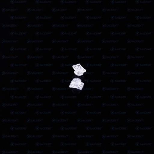 [98727] BOTON LINGUAL ESTÉTICO ZAFIRO RECTANGULAR 5 PIEZAS