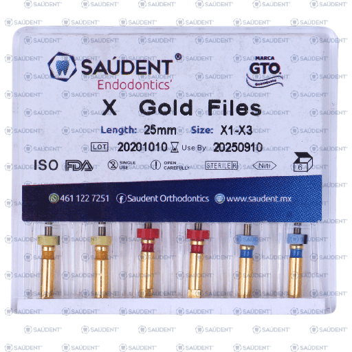 [92751] X GOLD FILES 25MM
