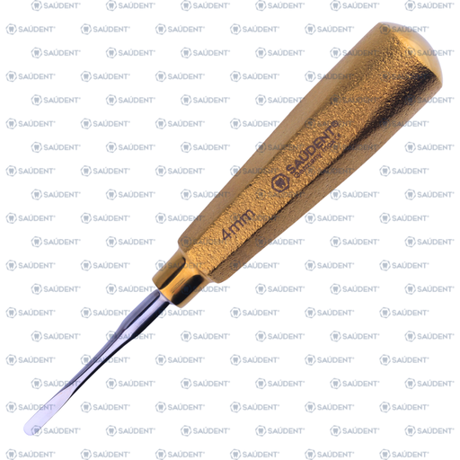 [27424] S0203 ELEVADOR RECTO DORADO 4mm SAUDENT(1 PZ)