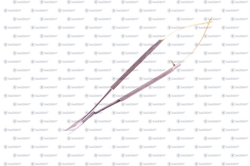 [70085] S0212 TIJERA CASTROVIEJO CURVA FINA SAUDENT(1 PZ)