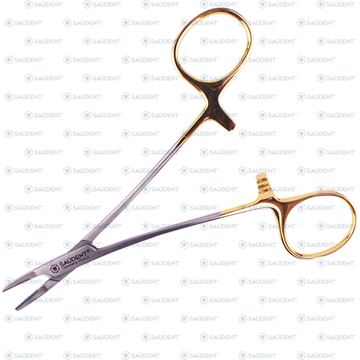 [81207] S0223 PINZA PORTA-AGUJAS QUICK FINA 13CM 1PZ