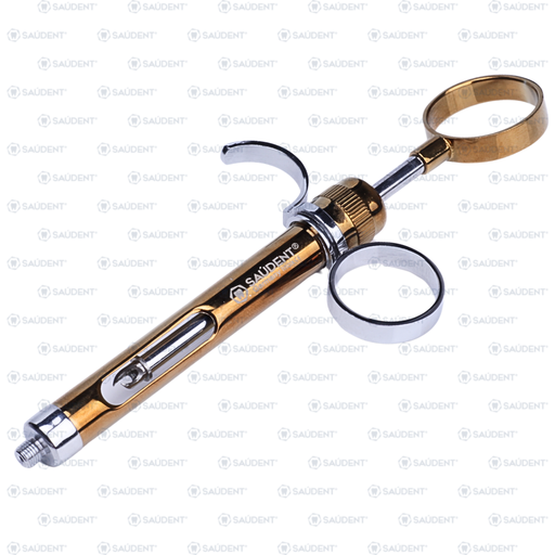 [81864] S0209 JERINGA CARPULE DORADA SAUDENT (1 PZ)