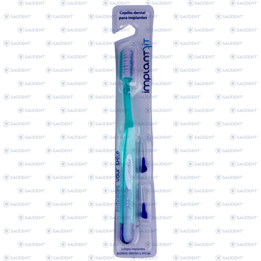 [23665] CEPILLO IMPLANT FIT VERDE-VIOLETA 1 PZ