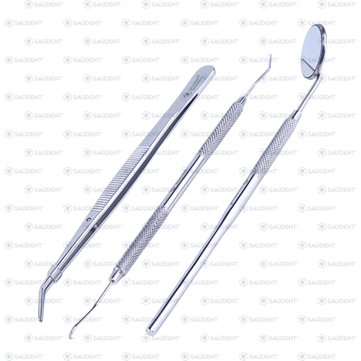 [53579] KIT BÁSICO DENTAL PLATA 1x3 ECO(3 PZ)