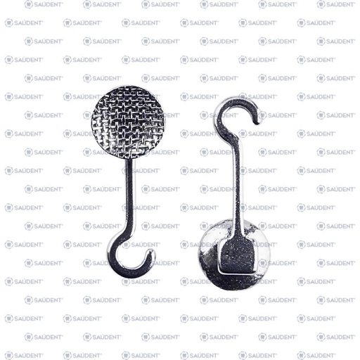 [23795] BOTÓN LINGUAL GANCHO CURVO 5.5 IZQ 10PZ