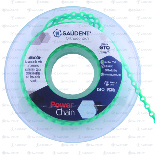 [57899] CADENA CERRADA 104 DOBLE VERDE  SAUDENT 4.5M 1PZ