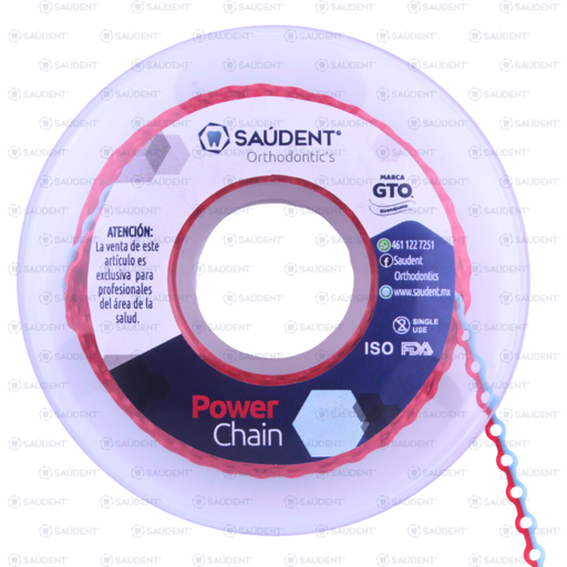 [44456] CADENA CORTA 105 ROJO/AZUL SAUDENT 4.5M 1PZ